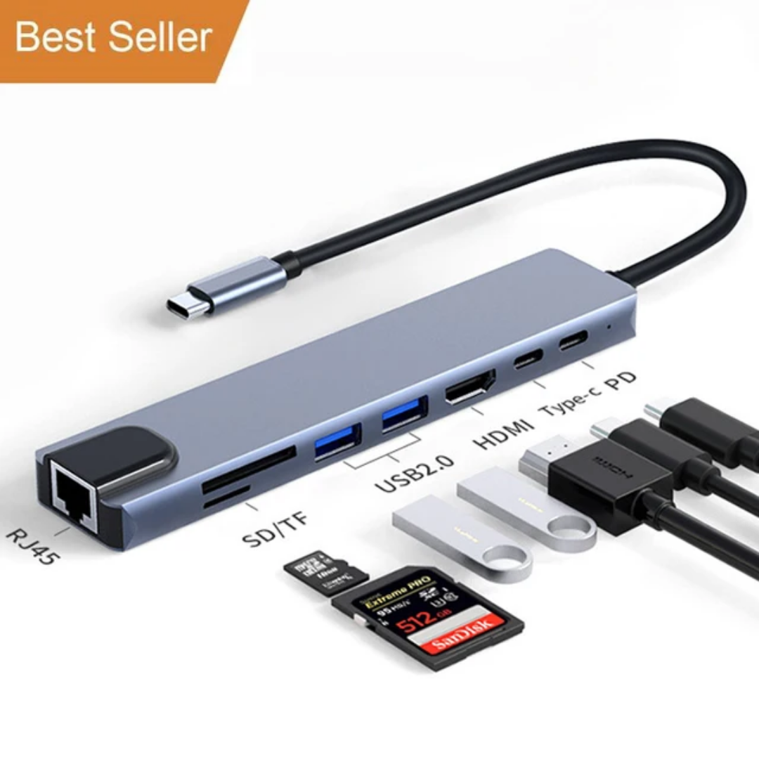 Hub USB-C 8-en-1