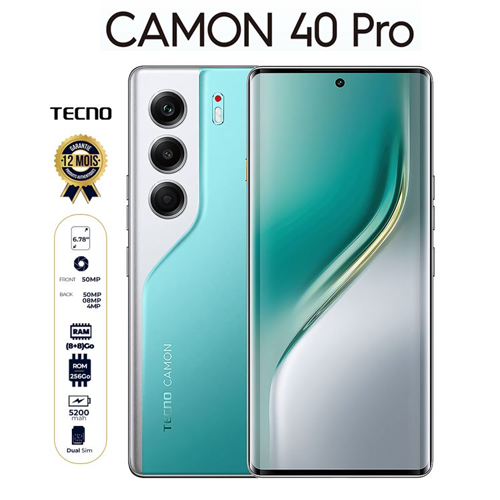 Tecno Camon 40 – 256 Go / 8 Go RAM