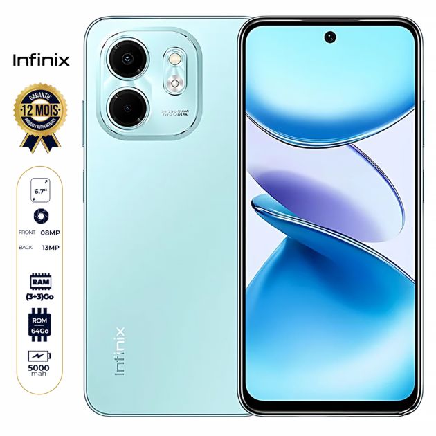 Infinix Smart 9 – 64 Go / 3 Go RAM
