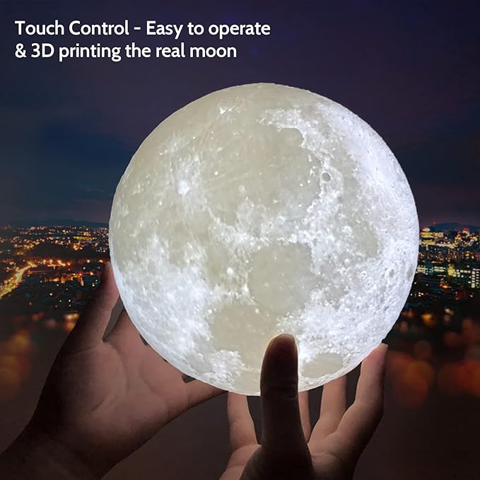 LAMPE DE LUNE USB 3D – DÉCORATION DE CHAMBRE