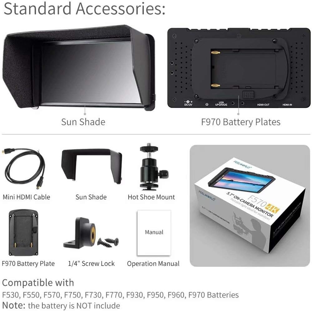 ON CAMERA MONITOR F570 4K