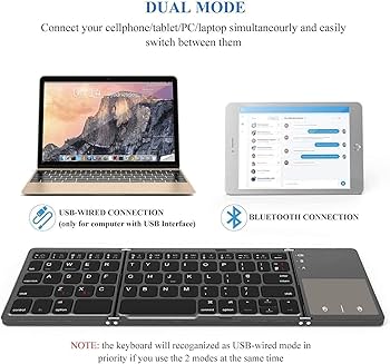 CLAVIER SANS FIL PLIABLE BLUETHOOTH 3.0 