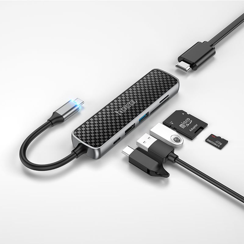 ADAPTATEUR USB-C HB24 6 IN 1 DE HOCCO
