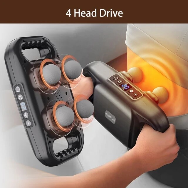 Appareil de massage 4 têtes – Soulagement intensif