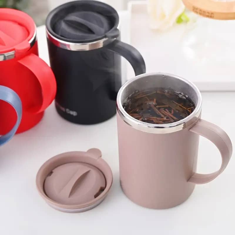  TASSE DE CAFé à DOUBLE PAROI EN ACIER INOXIDABLE 
