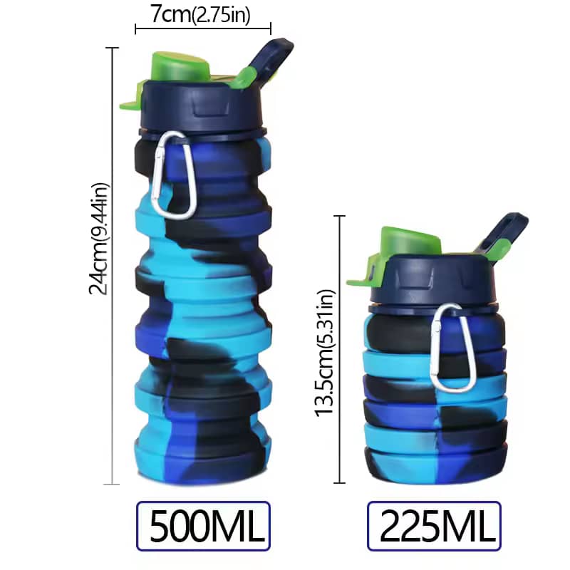 Gourde de Sport Pliable et Portable 