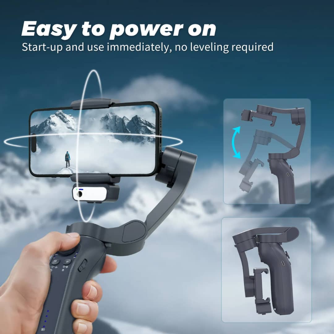 Stabilisateur de Cardan Pliable à 3 Axes L7BPro 